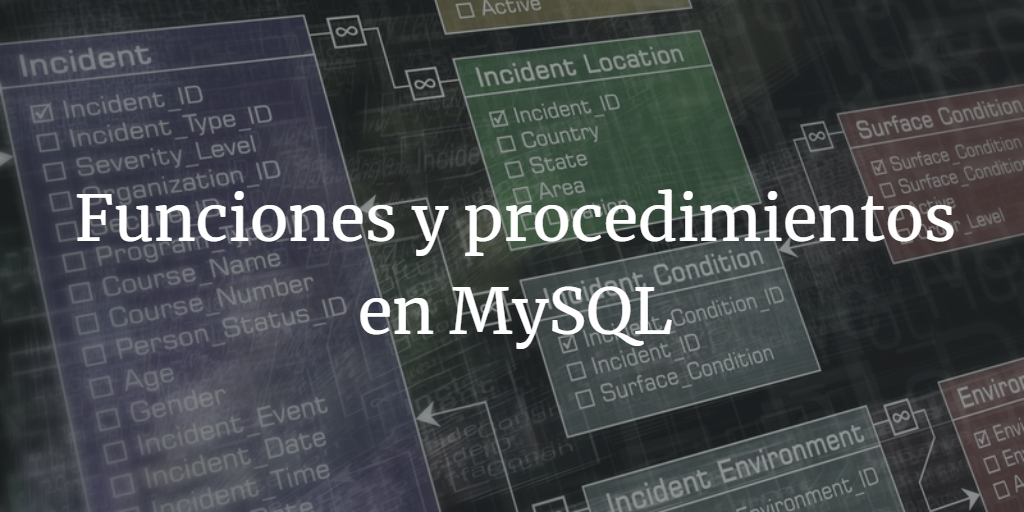 Funciones y procedimientos en MySQL